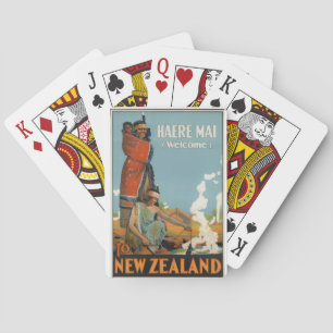 "Vintage Nieuw-Zeeland" Pokerkaarten