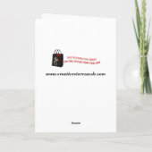 Vintage : nieuwjaar - feestdagen kaart (Achterkant)