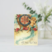 Vintage : nieuwjaar - feestdagenkaart (Staand voorkant)