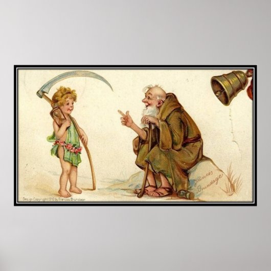 Vintage : nieuwjaar - poster (Voorkant)