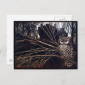 Vintage Night Owl Rackham Briefkaart (Voorkant / Achterkant)