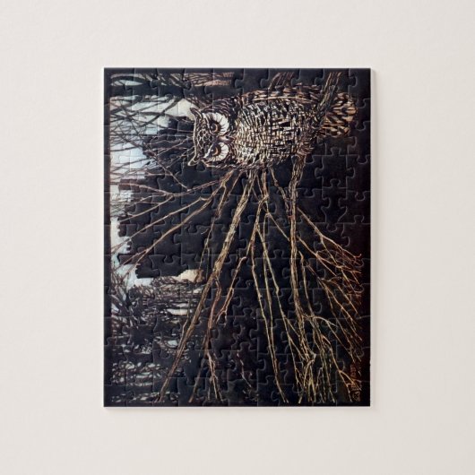 Vintage Night Owl Rackham Legpuzzel (Verticaal)