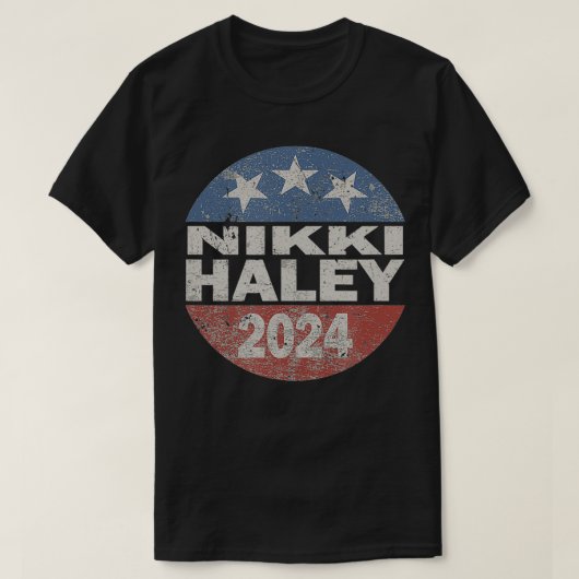 Vintage Nikki Haley 2024 T-shirt (Design voorkant)