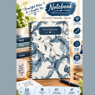 Vintage Nivea literatuur Notitieboek Blauwe Bloe