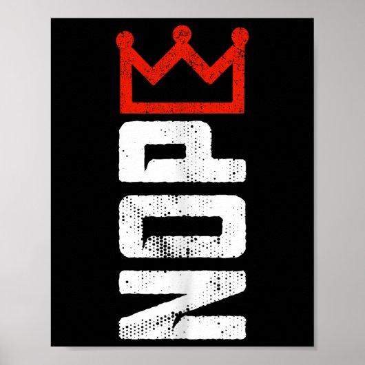 Vintage No Kings Protest Sign Vertical  Poster (Voorkant)