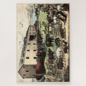 Vintage Noah's ark van Currier & Ives Poster Legpuzzel (Verticaal)