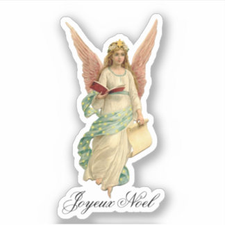 Vintage Noel Angel Sticker