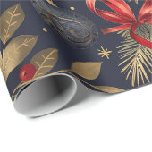 Vintage Noel Holiday  Cadeaupapier (Rol Hoek)