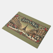 Vintage Noël in Parijs Deurmat (Schuin)