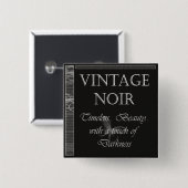Vintage Noir Button (Voorkant /achterkant)