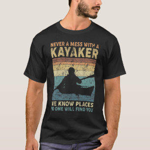 Vintage nooit een mannetje met een Kayaker Kayakki T-shirt
