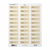 Vintage Noordpool Vouwlabel Etiket (Full Sheet)