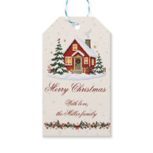 Vintage Noordse Kerst Cottage Vakantiefeest