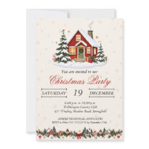 Vintage Noordse Kerst Cottage Vakantiefeest