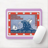 Vintage Noordwijk aan Zee Holland Muismat (Met muis)