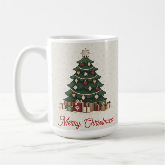 Vintage Nordic Christmas Tree Holiday Party Koffiemok