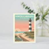 Vintage North Carolina Briefkaart (Staand voorkant)