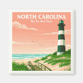 Vintage North Carolina Magneet (Voorkant)
