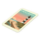 Vintage North Carolina Magneet (Linkerzijde)