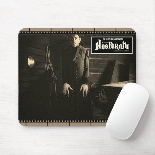 Vintage Nosferatu Filmstrip Mousepad Muismat (Met muis)