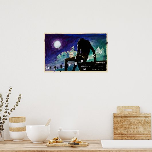 Vintage Nosferatu Poster (Keuken)