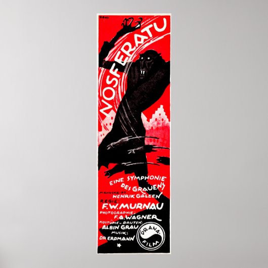 Vintage Nosferatu Poster (Voorkant)