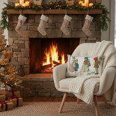 Vintage Nostalgische Winter Huisdecoratie Kussen