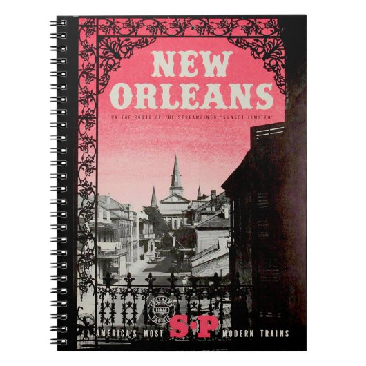 Vintage Notitieboek New Orleans (Voorkant)