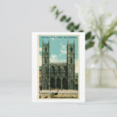 Vintage Notre Dame Church Montreal Briefkaart (Staand voorkant)
