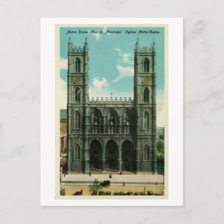 Vintage Notre Dame Church Montreal Briefkaart