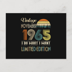Vintage November 1965 wat ik wil Beperkte Uitgave Briefkaart