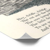 Vintage Nursery Rhyme Hey Diddle Diddle Poster (Hoek)