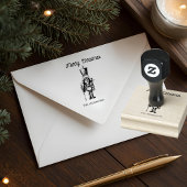 Vintage Nutcracker Merry Christmas Rubberstempel