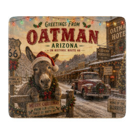 Vintage Oatman Kerst Route 66 Ezel Snijplank