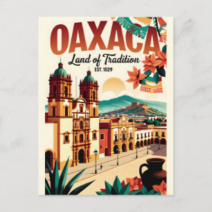 Vintage Oaxaca Mexico Land van Traditie Retro Briefkaart