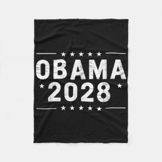 Vintage Obama 2028 Funny Political Patriotic Elect Fleece Deken