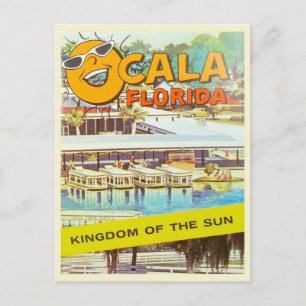 Vintage Ocala, Florida Tourist Boats Briefkaart