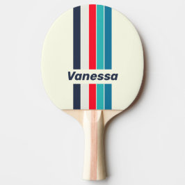 Vintage Oceaan Speld Gestreeptd met Naam Tafeltennisbatje