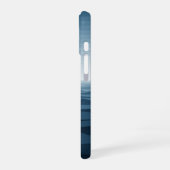 Vintage Ocean Horizon Lines iPhone 16 Hoesje (Linkerkant)