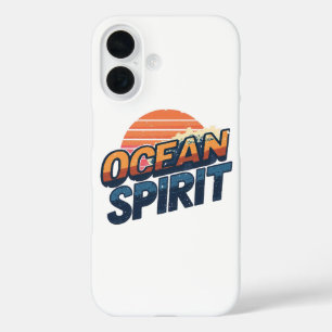 Vintage "Ocean Spirit" strandvibe iPhone 16 Hoesje