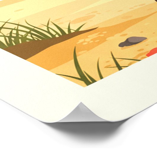 Vintage Oceanside California Poster (Hoek)