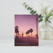 Vintage Oceanside Pier Travel Briefkaart (Staand voorkant)