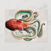 Vintage Octopus Briefkaart (Voorkant)