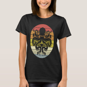 Vintage Octopus Kraken Oceaan Cephalopod Zee Retro T-shirt