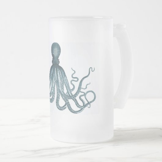 Vintage Octopus Mok (Voorkant rechts)