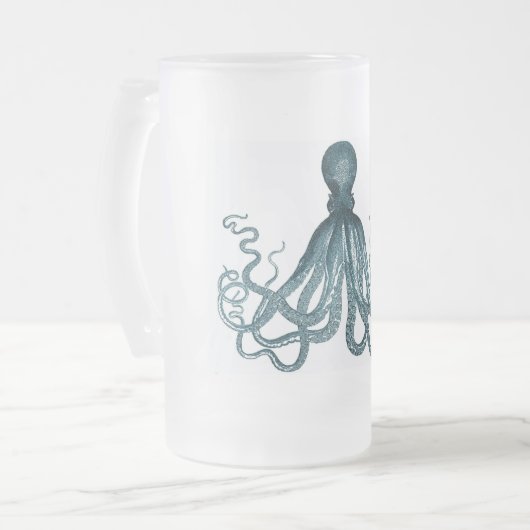 Vintage Octopus Mok (Voorkant links)