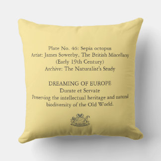 Vintage Octopus No.46 | Dark Academia Worpillow Kussen