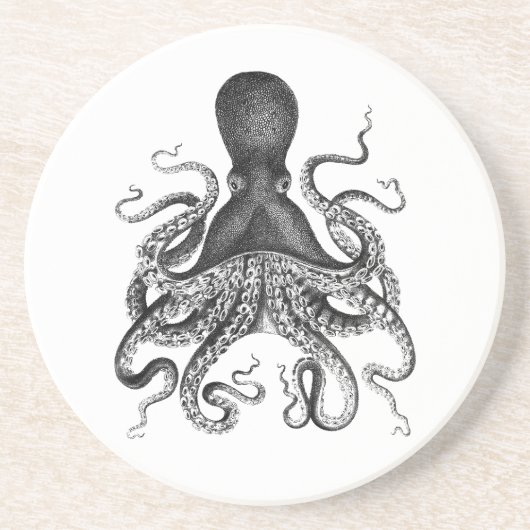 Vintage Octopus Onderzetter (Voorkant)
