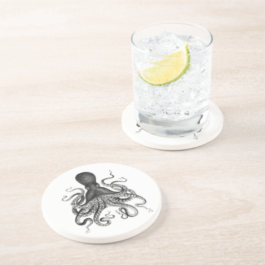 Vintage Octopus Onderzetter (Zijkant)