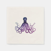 Vintage Octopus Sealife Servet (Voorkant)